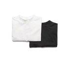 【ミディウミ/MidiUmi】のHOMEパックハーフスリーブTシャツ 人気、トレンドファッション・服の通販 founy(ファニー) ファッション Fashion レディースファッション Fashion for Women トップス・カットソー Cut & Sew Tops シャツ・ブラウス・オフィスカジュアル Elegant Blouses & Button-Ups ロングTシャツ・Tシャツ Longline T-Shirts & Tees カットソー Cut and Sewn Top スリーブ Sleeve, Long Sleeve / Short Sleeve ハーフ Half, Half-Length ボーダー Border, Stripe ポケット Pocket, Pocket Detail モックネック Mock Neck, Short Turtleneck 巾着 Drawstring Bag, Kinchaku 旅行 Travel 無地 Plain, Solid Color thumbnail オフホワイト×ブラック|ID: prp329100004961883 ipo3291000000037225845