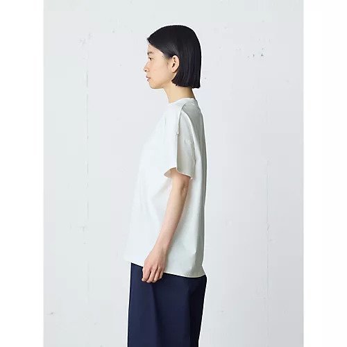 【ミディウミ/MidiUmi】のHOMEパックハーフスリーブTシャツ 人気、トレンドファッション・服の通販 founy(ファニー) 　ファッション　Fashion　レディースファッション　Fashion for Women　トップス・カットソー　Cut & Sew Tops　シャツ・ブラウス・オフィスカジュアル　Elegant Blouses & Button-Ups　ロングTシャツ・Tシャツ　Longline T-Shirts & Tees　カットソー　Cut and Sewn Top　スリーブ　Sleeve, Long Sleeve / Short Sleeve　ハーフ　Half, Half-Length　ボーダー　Border, Stripe　ポケット　Pocket, Pocket Detail　モックネック　Mock Neck, Short Turtleneck　巾着　Drawstring Bag, Kinchaku　旅行　Travel　無地　Plain, Solid Color　other-3|ID: prp329100004961883 ipo3291000000037225848