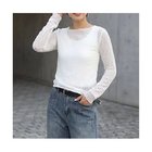 【スタイルデリ/STYLE DELI】のストレッチドットレーストップス ホワイト|ID: prp329100004961884 ipo3291000000037225850