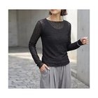 【スタイルデリ/STYLE DELI】のストレッチドットレーストップス ブラック|ID: prp329100004961884 ipo3291000000037225851