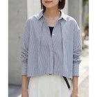 【スタイルデリ/STYLE DELI】の【selection】ストライプ柄立体タックショートシャツ 人気、トレンドファッション・服の通販 founy(ファニー) ファッション Fashion レディースファッション Fashion for Women トップス・カットソー Cut & Sew Tops シャツ・ブラウス・オフィスカジュアル Elegant Blouses & Button-Ups イエロー Yellow ショート Short, Short Length ジャケット Jacket, Outerwear ストライプ Stripe, Striped Pattern デニム Denim, Jeans Material バランス Balance, Style Balance フォルム Silhouette, Form フレア Flare, Flared フロント Front, Front Design ボーダー Border, Stripe リラックス Relax, Relaxed Fit ワイド Wide, Wide Fit エレガント 上品 Elegant thumbnail ブルー|ID: prp329100004961886 ipo3291000000037225860