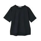 【ジュリエ/Julier】のムーブプライムTシャツ 人気、トレンドファッション・服の通販 founy(ファニー) ファッション Fashion レディースファッション Fashion for Women トップス・カットソー Cut & Sew Tops シャツ・ブラウス・オフィスカジュアル Elegant Blouses & Button-Ups ロングTシャツ・Tシャツ Longline T-Shirts & Tees コレクション Collection, Seasonal Line 吸水 Absorbent, Quick-Dry シンプル Simple, Minimal 半袖 Short Sleeve, Half Sleeve 無地 Plain, Solid Color ヨガ Yoga, Yoga Wear ランニング Running, Running Wear, Activewear, Jogging リラックス Relax, Relaxed Fit ワイド Wide, Wide Fit ワーク Workwear, Utility Style エレガント 上品 Elegant thumbnail ブラック|ID: prp329100004961897 ipo3291000000037225941