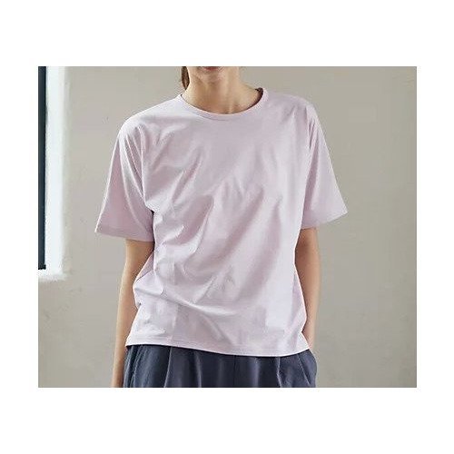 【ジュリエ/Julier】のムーブプライムTシャツ インテリア・キッズ・メンズ・レディースファッション・服の通販 founy(ファニー) 　ファッション　Fashion　レディースファッション　Fashion for Women　トップス・カットソー　Cut & Sew Tops　シャツ・ブラウス・オフィスカジュアル　Elegant Blouses & Button-Ups　ロングTシャツ・Tシャツ　Longline T-Shirts & Tees　コレクション　Collection, Seasonal Line　吸水　Absorbent, Quick-Dry　シンプル　Simple, Minimal　半袖　Short Sleeve, Half Sleeve　無地　Plain, Solid Color　ヨガ　Yoga, Yoga Wear　ランニング　Running, Running Wear, Activewear, Jogging　リラックス　Relax, Relaxed Fit　ワイド　Wide, Wide Fit　ワーク　Workwear, Utility Style　エレガント 上品　Elegant　ピンク|ID: prp329100004961897 ipo3291000000037225943