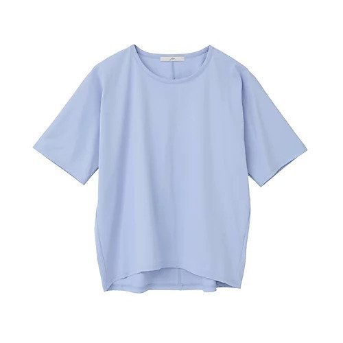 【ジュリエ/Julier】のムーブプライムTシャツ インテリア・キッズ・メンズ・レディースファッション・服の通販 founy(ファニー) 　ファッション　Fashion　レディースファッション　Fashion for Women　トップス・カットソー　Cut & Sew Tops　シャツ・ブラウス・オフィスカジュアル　Elegant Blouses & Button-Ups　ロングTシャツ・Tシャツ　Longline T-Shirts & Tees　コレクション　Collection, Seasonal Line　吸水　Absorbent, Quick-Dry　シンプル　Simple, Minimal　半袖　Short Sleeve, Half Sleeve　無地　Plain, Solid Color　ヨガ　Yoga, Yoga Wear　ランニング　Running, Running Wear, Activewear, Jogging　リラックス　Relax, Relaxed Fit　ワイド　Wide, Wide Fit　ワーク　Workwear, Utility Style　エレガント 上品　Elegant　ブルー|ID: prp329100004961897 ipo3291000000037225945