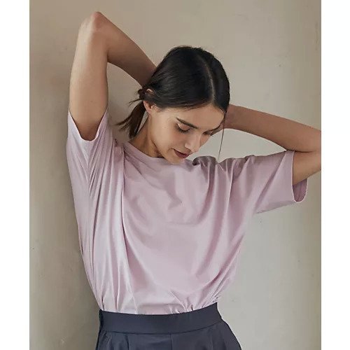 【ジュリエ/Julier】のムーブプライムTシャツ 人気、トレンドファッション・服の通販 founy(ファニー) 　ファッション　Fashion　レディースファッション　Fashion for Women　トップス・カットソー　Cut & Sew Tops　シャツ・ブラウス・オフィスカジュアル　Elegant Blouses & Button-Ups　ロングTシャツ・Tシャツ　Longline T-Shirts & Tees　コレクション　Collection, Seasonal Line　吸水　Absorbent, Quick-Dry　シンプル　Simple, Minimal　半袖　Short Sleeve, Half Sleeve　無地　Plain, Solid Color　ヨガ　Yoga, Yoga Wear　ランニング　Running, Running Wear, Activewear, Jogging　リラックス　Relax, Relaxed Fit　ワイド　Wide, Wide Fit　ワーク　Workwear, Utility Style　エレガント 上品　Elegant　other-2|ID: prp329100004961897 ipo3291000000037225947