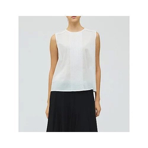 【ミズイロ インド/mizuiro ind】のピンタック&レースノースリーブプルオーバー インテリア・キッズ・メンズ・レディースファッション・服の通販 founy(ファニー) 　ファッション　Fashion　レディースファッション　Fashion for Women　トップス・カットソー　Cut & Sew Tops　キャミソール&ノースリーブ　Camisoles & Sleeveless Tops　カジュアルプルオーバー・ニットトップス　Pullovers & Knit Tops / Casual Pullovers　シンプル　Simple, Minimal　フロント　Front, Front Design　エレガント 上品　Elegant　夏　Summer　オフホワイト|ID: prp329100004961902 ipo3291000000037225993