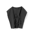 【ミズイロ インド/mizuiro ind】のリボンプルオーバー ブラック|ID: prp329100004961903 ipo3291000000037225999