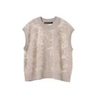 【ミズイロ インド/mizuiro ind】のメッシュ刺繍ショートベスト 人気、トレンドファッション・服の通販 founy(ファニー) ファッション Fashion レディースファッション Fashion for Women アウター Coat / Outerwear Collection トップス・カットソー Cut & Sew Tops ベスト&ジレ / 重ね着スタイル Vests & Gilets インナー Innerwear カーディガン Cardigan, Knitwear ショート Short, Short Length ベスト Vest, Waistcoat メッシュ Mesh, Net Fabric エレガント 上品 Elegant 夏 Summer 春 Spring thumbnail ベージュ|ID: prp329100004961906 ipo3291000000037226025