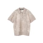 【ミズイロ インド/mizuiro ind】のメッシュ刺繍ポロプルオーバー ベージュ|ID: prp329100004961907 ipo3291000000037226034