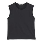 【プレインピープル/PLAIN PEOPLE】のムラ糸アーサー天竺/SUVINノースリーブTシャツ ブラック|ID: prp329100004961915 ipo3291000000037226080