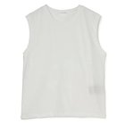 【プレインピープル/PLAIN PEOPLE】のムラ糸アーサー天竺/SUVINノースリーブTシャツ ホワイト|ID: prp329100004961915 ipo3291000000037226082