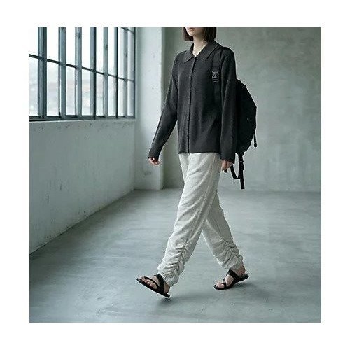【スタイルデリ/STYLE DELI】の【BLK001】リサイクルポリシャツニット 人気、トレンドファッション・服の通販 founy(ファニー) 　ファッション　Fashion　レディースファッション　Fashion for Women　トップス・カットソー　Cut & Sew Tops　ニット　Knit Tops & Sweaters　シャツ・ブラウス・オフィスカジュアル　Elegant Blouses & Button-Ups　シンプル　Simple, Minimal　スラックス　Slacks, Dress Pants　バランス　Balance, Style Balance　フロント　Front, Front Design　ベーシック　Basic, Essential　リラックス　Relax, Relaxed Fit　ワイド　Wide, Wide Fit　other-2|ID: prp329100004961920 ipo3291000000037226106