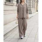 【スタイルデリ/STYLE DELI】のカーデ型トップス&パンツセットアップ モカ|ID: prp329100004961921 ipo3291000000037226111