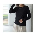 【スタイルデリ/STYLE DELI】のやわらかボートネックカットソートップス ブラック|ID: prp329100004961927 ipo3291000000037226145