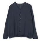【パドカレ/pas de calais】の26SS コットンリネンチュニックカーディガン インディゴ|ID: prp329100004961938 ipo3291000000037226199