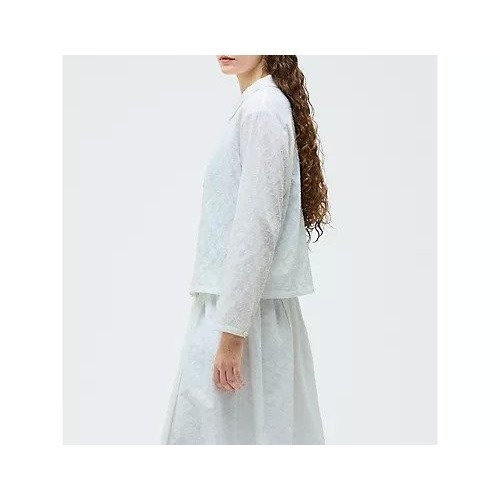 【ミズイロ インド/mizuiro ind】のジャカードロングスリーブシャツ 人気、トレンドファッション・服の通販 founy(ファニー) 　ファッション　Fashion　レディースファッション　Fashion for Women　トップス・カットソー　Cut & Sew Tops　シャツ・ブラウス・オフィスカジュアル　Elegant Blouses & Button-Ups　インド　Indian Textile　シンプル　Simple, Minimal　ジャカード／ジャガード　Jacquard, Woven Pattern　セットアップ　Set-Up, Coordinated Outfit　ミックス　Mix, Mixed Style　other-3|ID: prp329100004961952 ipo3291000000037226296