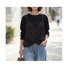 【スタイルデリ/STYLE DELI】のクロスベストレイヤードカットソー ブラック|ID: prp329100004961962 ipo3291000000037226358