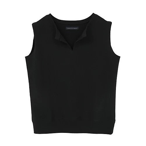 【マルティニーク/martinique】のライトスウェットノースリーブ インテリア・キッズ・メンズ・レディースファッション・服の通販 founy(ファニー) 　ファッション　Fashion　レディースファッション　Fashion for Women　トップス・カットソー　Cut & Sew Tops　キャミソール&ノースリーブ　Camisoles & Sleeveless Tops　レディースパーカー・カジュアルフーディー　Casual Hoodies & Sweatshirts　スウェット・クルーネックトップス　Sweatshirts & Crewnecks / Relaxed Fit Sweat Tops　おすすめ　Recommended / Our Picks　シンプル　Simple, Minimal　スウェット / スエット　Sweatshirt, Sweatwear　ブラウジング　Blouson Silhouette, Cinched Waist　夏　Summer　ブラック|ID: prp329100004961969 ipo3291000000037226391