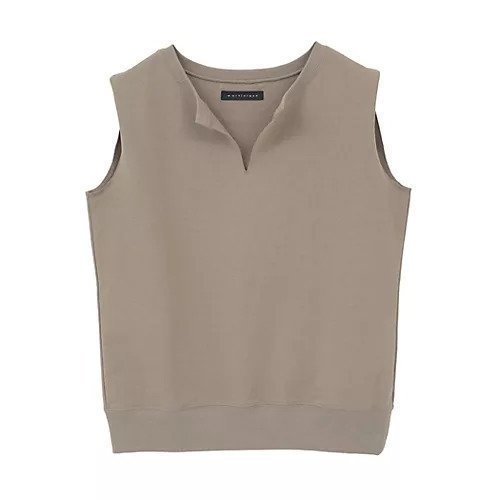 【マルティニーク/martinique】のライトスウェットノースリーブ インテリア・キッズ・メンズ・レディースファッション・服の通販 founy(ファニー) 　ファッション　Fashion　レディースファッション　Fashion for Women　トップス・カットソー　Cut & Sew Tops　キャミソール&ノースリーブ　Camisoles & Sleeveless Tops　レディースパーカー・カジュアルフーディー　Casual Hoodies & Sweatshirts　スウェット・クルーネックトップス　Sweatshirts & Crewnecks / Relaxed Fit Sweat Tops　おすすめ　Recommended / Our Picks　シンプル　Simple, Minimal　スウェット / スエット　Sweatshirt, Sweatwear　ブラウジング　Blouson Silhouette, Cinched Waist　夏　Summer　ベージュ|ID: prp329100004961969 ipo3291000000037226393