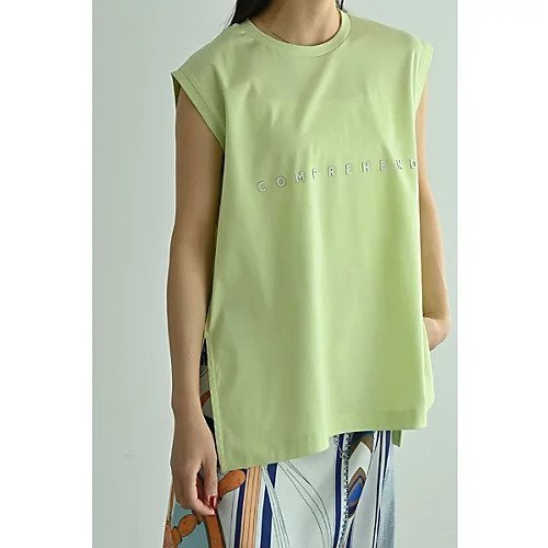 【マージュール/marjour】の3D Logo French Sleeve Tee インテリア・キッズ・メンズ・レディースファッション・服の通販 founy(ファニー) 　ファッション　Fashion　レディースファッション　Fashion for Women　トップス・カットソー　Cut & Sew Tops　カットソー　Cut and Sewn Top　ストレッチ　Stretch, Stretchy Fabric　フロント　Front, Front Design　プリント　Print, Printed Pattern　ポケット　Pocket, Pocket Detail　YELLOW|ID: prp329100004961980 ipo3291000000037226438