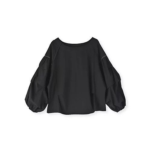 【マージュール/marjour】のSILKET BODY TUCK SLEEVE TOP インテリア・キッズ・メンズ・レディースファッション・服の通販 founy(ファニー) 　ファッション　Fashion　レディースファッション　Fashion for Women　トップス・カットソー　Cut & Sew Tops　なめらか　Smooth, Silky Texture　カットソー　Cut and Sewn Top　シルケット　Silket, Silky Cotton　シンプル　Simple, Minimal　ストレッチ　Stretch, Stretchy Fabric　スリーブ　Sleeve, Long Sleeve / Short Sleeve　バランス　Balance, Style Balance　ボトム　Bottoms, Lower Wear　ポケット　Pocket, Pocket Detail　BLACK|ID: prp329100004961982 ipo3291000000037226445