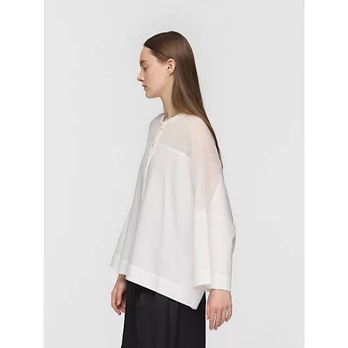 【ミズイロ インド/mizuiro ind】のシアーショルダースタンドカラーワイドシャツ 人気、トレンドファッション・服の通販 founy(ファニー) 　ファッション　Fashion　レディースファッション　Fashion for Women　トップス・カットソー　Cut & Sew Tops　シャツ・ブラウス・オフィスカジュアル　Elegant Blouses & Button-Ups　おすすめ　Recommended / Our Picks　シアー　Sheer, See-Through　バランス　Balance, Style Balance　パープル　Purple, Violet　ベーシック　Basic, Essential　ミックス　Mix, Mixed Style　ヨーク　Yoke, Yoke Design　エレガント 上品　Elegant　今季　This Season, Current Season　再入荷　Restock / Back in Stock　夏　Summer　定番　Standard, Basic Item　other-3|ID: prp329100004961985 ipo3291000000037226469