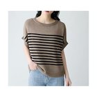 【エニー/ANY】のラミータッチオーバーニット 人気、トレンドファッション・服の通販 founy(ファニー) ファッション Fashion レディースファッション Fashion for Women トップス・カットソー Cut & Sew Tops ニット Knit Tops & Sweaters アクリル Acrylic Material サマー Summer, Summer Style フロント Front, Front Design リラックス Relax, Relaxed Fit おすすめ Recommended / Our Picks エレガント 上品 Elegant thumbnail ベージュ×ブラックボーダー|ID: prp329100004961995 ipo3291000000037226537