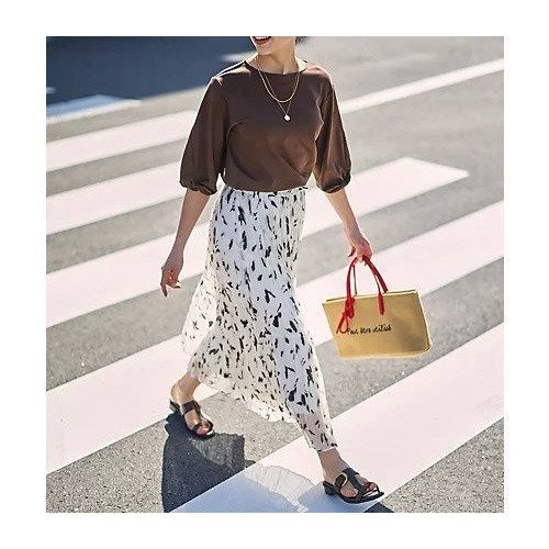 【エニー/ANY】の【WEB限定】シルケットスムースツイストスリーブカットソー 人気、トレンドファッション・服の通販 founy(ファニー) 　ファッション　Fashion　レディースファッション　Fashion for Women　トップス・カットソー　Cut & Sew Tops　カットソー・ベーシックTシャツ　Cut-and-Sewn Tops / Stretch Tees & Basics　おすすめ　Recommended / Our Picks　インナー　Innerwear　カットソー　Cut and Sewn Top　サロペット　Overalls, Salopette　シルケット　Silket, Silky Cotton　スリーブ　Sleeve, Long Sleeve / Short Sleeve　ツイスト　Tweed, Tweed Fabric　デニム　Denim, Jeans Material　フェミニン　Feminine, Girly　other-2|ID: prp329100004962010 ipo3291000000037226633