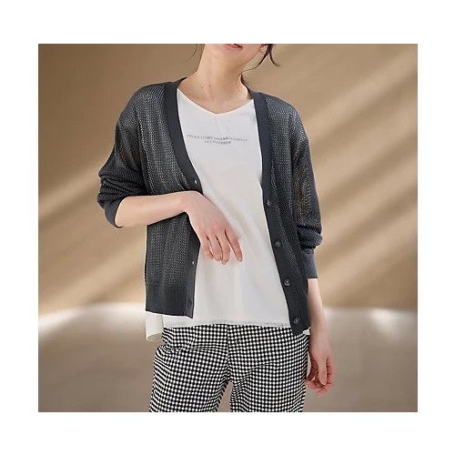 【エニー/ANY】のメッシュカーディガン 人気、トレンドファッション・服の通販 founy(ファニー) 　ファッション　Fashion　レディースファッション　Fashion for Women　トップス・カットソー　Cut & Sew Tops　カーディガン・羽織り　Layered Style Cardigans　おすすめ　Recommended / Our Picks　インナー　Innerwear　カーディガン　Cardigan, Knitwear　スリーブ　Sleeve, Long Sleeve / Short Sleeve　タンク　Tank Top, Sleeveless Top　メッシュ　Mesh, Net Fabric　リラックス　Relax, Relaxed Fit　ロング　Long, Long-Length　長袖　Long Sleeve, Full Sleeve　 other-1|ID: prp329100004962047 ipo3291000000037226815