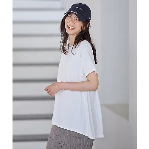 【エニー/ANY】の【汗ジミ防止加工】シルケットスムースバックギャザーチュニック 人気、トレンドファッション・服の通販 founy(ファニー) 　ファッション　Fashion　レディースファッション　Fashion for Women　トップス・カットソー　Cut & Sew Tops　おすすめ　Recommended / Our Picks　ギャザー　Gathered, Ruffled　チュニック　Tunic, Long Top　バランス　Balance, Style Balance　フレア　Flare, Flared　切替　Switching, Contrast Panel　other-3|ID: prp329100004962064 ipo3291000000037226893