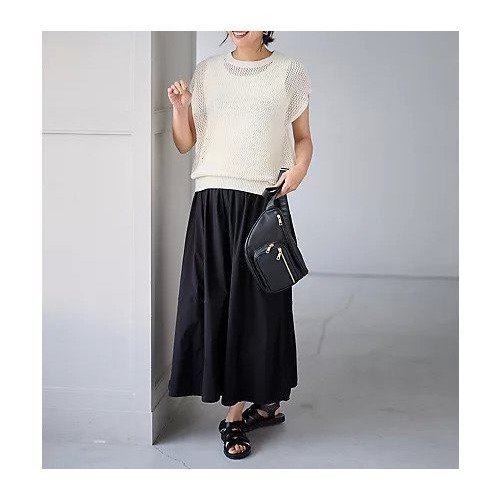 【エニー/ANY】のフレンチスリーブメッシュニット 人気、トレンドファッション・服の通販 founy(ファニー) 　ファッション　Fashion　レディースファッション　Fashion for Women　トップス・カットソー　Cut & Sew Tops　ニット　Knit Tops & Sweaters　シンプル　Simple, Minimal　トレンド　Trend, Trending Now　メッシュ　Mesh, Net Fabric　夏　Summer　洗える　Machine Washable　other-3|ID: prp329100004962075 ipo3291000000037226945