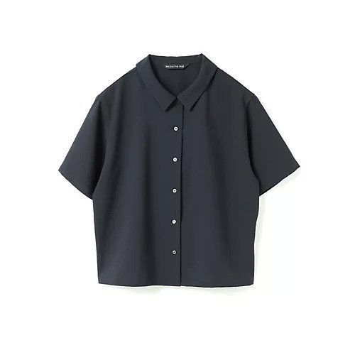 【ミズイロ インド/mizuiro ind】のhalf slv shirt インテリア・キッズ・メンズ・レディースファッション・服の通販 founy(ファニー) 　ファッション　Fashion　レディースファッション　Fashion for Women　トップス・カットソー　Cut & Sew Tops　シャツ・ブラウス・オフィスカジュアル　Elegant Blouses & Button-Ups　シンプル　Simple, Minimal　ストレッチ　Stretch, Stretchy Fabric　セットアップ　Set-Up, Coordinated Outfit　ドレープ　Drape, Draping Fabric　バランス　Balance, Style Balance　ボトム　Bottoms, Lower Wear　レギュラー　Regular, Standard Fit　吸水　Absorbent, Quick-Dry　夏　Summer　ネイビー|ID: prp329100004962079 ipo3291000000037226956