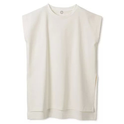 【オーシバル/ORCIVAL】のSLEEVELESS SHORT P.O. インテリア・キッズ・メンズ・レディースファッション・服の通販 founy(ファニー) 　ファッション　Fashion　レディースファッション　Fashion for Women　トップス・カットソー　Cut & Sew Tops　スリット　Slit, Slit Detail　ノースリーブ　Sleeveless, No-Sleeve　ボックス　Boxy, Box Shape　定番　Standard, Basic Item　洗える　Machine Washable　WHITE|ID: prp329100004962099 ipo3291000000037227078