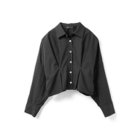 【ミズイロ インド/mizuiro ind】のコクーンショートシャツ ブラック|ID: prp329100004963476 ipo3291000000037241830
