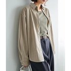 【スタイルデリ/STYLE DELI】の【LUXE】ベルベットタッチストライプ柄シャツ 大人の最旬トレンドファッション＆コーディネート founy(ファウニー) ファッション Fashion レディースファッション Fashion for Women トップス・カットソー Cut & Sew Tops シャツ・ブラウス・オフィスカジュアル Elegant Blouses & Button-Ups イエロー Yellow 春 Spring カフス Cuff Design ストライプ Stripe, Striped Pattern ストレート Straight, Straight Cut スリット Slit, Slit Detail 長袖 Long Sleeve, Full Sleeve パーカー Hoodie, Parka パール Pearl, Pearl Accent フォルム Silhouette, Form フロント Front, Front Design ベルベット Velvet, Velvety ベロア Velour, Soft Velvet ポケット Pocket, Pocket Detail 冬 Winter / This Winter thumbnail ベージュ|ID: prp329100004963483 ipo3291000000037241943