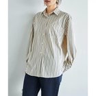 【スタイルデリ/STYLE DELI】の【LUXE】ベルベットタッチストライプ柄シャツ 大人の最旬トレンドファッション＆コーディネート founy(ファウニー) ファッション Fashion レディースファッション Fashion for Women トップス・カットソー Cut & Sew Tops シャツ・ブラウス・オフィスカジュアル Elegant Blouses & Button-Ups イエロー Yellow 春 Spring カフス Cuff Design ストライプ Stripe, Striped Pattern ストレート Straight, Straight Cut スリット Slit, Slit Detail 長袖 Long Sleeve, Full Sleeve パーカー Hoodie, Parka パール Pearl, Pearl Accent フォルム Silhouette, Form フロント Front, Front Design ベルベット Velvet, Velvety ベロア Velour, Soft Velvet ポケット Pocket, Pocket Detail 冬 Winter / This Winter thumbnail ナチュラル|ID: prp329100004963483 ipo3291000000037241945