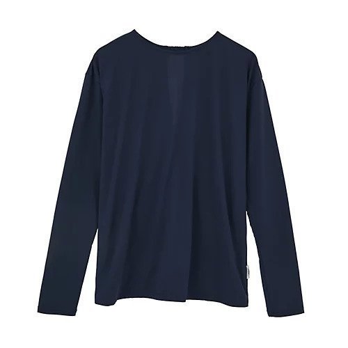 【ジュリエ/Julier】のライトプライム バッククロスプルオーバー/エコ・UVカット・吸汗速乾・ホットヨガ対応・ラッシュガード インテリア・キッズ・メンズ・レディースファッション・服の通販 founy(ファウニー) 　ファッション　Fashion　レディースファッション　Fashion for Women　トップス・カットソー　Cut & Sew Tops　カジュアルプルオーバー・ニットトップス　Pullovers & Knit Tops / Casual Pullovers　バッグ　Bags　コレクション　Collection, Seasonal Line　ショルダー　Shoulder, Shoulder Strap　シンプル　Simple, Minimal　ドレープ　Drape, Draping Fabric　ドロップ　Drop Shoulder, Dropped Style　人気　Popular, Best Seller　長袖　Long Sleeve, Full Sleeve　無地　Plain, Solid Color　ヨガ　Yoga, Yoga Wear　ラベンダー　Lavender　ランニング　Running, Running Wear, Activewear, Jogging　リラックス　Relax, Relaxed Fit　ワーク　Workwear, Utility Style　エレガント 上品　Elegant　ネイビー|ID: prp329100004963492 ipo3291000000037242044