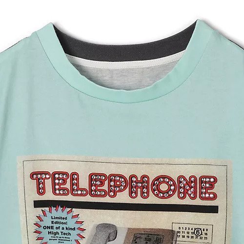 【エムエム6 メゾン マルタン マルジェラ/MM6 Maison Martin Margiela】のT-SHIRT 大人の最旬トレンドファッション＆コーディネート founy(ファウニー) 　ファッション　Fashion　レディースファッション　Fashion for Women　トップス・カットソー　Cut & Sew Tops　シャツ・ブラウス・オフィスカジュアル　Elegant Blouses & Button-Ups　ロングTシャツ・Tシャツ　Longline T-Shirts & Tees　グラフィック　Graphic, Graphic Design　バランス　Balance, Style Balance　ビジュー　Bijou, Jewel-like Accent　ヴィンテージ　Vintage Style　今季　This Season, Current Season　洗える　Machine Washable　other-3|ID: prp329100004963495 ipo3291000000037242078