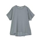 【ジュリエ/Julier】のマイクロ天竺ワイドTシャツ 大人の最旬トレンドファッション＆コーディネート founy(ファウニー) ファッション Fashion レディースファッション Fashion for Women トップス・カットソー Cut & Sew Tops シャツ・ブラウス・オフィスカジュアル Elegant Blouses & Button-Ups ロングTシャツ・Tシャツ Longline T-Shirts & Tees コレクション Collection, Seasonal Line シンプル Simple, Minimal ドレープ Drape, Draping Fabric 半袖 Short Sleeve, Half Sleeve 無地 Plain, Solid Color ヨガ Yoga, Yoga Wear ランニング Running, Running Wear, Activewear, Jogging リラックス Relax, Relaxed Fit ワイド Wide, Wide Fit thumbnail スモーキーブルー|ID: prp329100004963497 ipo3291000000037242096