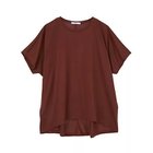 【ジュリエ/Julier】のマイクロ天竺ワイドTシャツ 大人の最旬トレンドファッション＆コーディネート founy(ファウニー) ファッション Fashion レディースファッション Fashion for Women トップス・カットソー Cut & Sew Tops シャツ・ブラウス・オフィスカジュアル Elegant Blouses & Button-Ups ロングTシャツ・Tシャツ Longline T-Shirts & Tees コレクション Collection, Seasonal Line シンプル Simple, Minimal ドレープ Drape, Draping Fabric 半袖 Short Sleeve, Half Sleeve 無地 Plain, Solid Color ヨガ Yoga, Yoga Wear ランニング Running, Running Wear, Activewear, Jogging リラックス Relax, Relaxed Fit ワイド Wide, Wide Fit thumbnail テラコッタ|ID: prp329100004963497 ipo3291000000037242100
