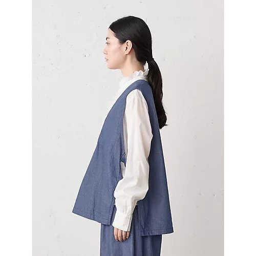 【ミディウミ/MidiUmi】のデニムサイドストラップベスト 大人の最旬トレンドファッション＆コーディネート founy(ファウニー) 　ファッション　Fashion　レディースファッション　Fashion for Women　アウター　Coat / Outerwear Collection　トップス・カットソー　Cut & Sew Tops　ベスト&ジレ / 重ね着スタイル　Vests & Gilets　デニム　Denim, Jeans Material　ベスト　Vest, Waistcoat　other-3|ID: prp329100004963596 ipo3291000000037242861