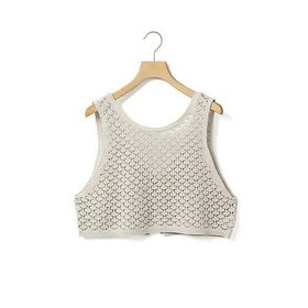 【ミディウミ/MidiUmi】の2WAYショートニットベスト 大人の最旬トレンドファッション＆コーディネート founy(ファウニー) ファッション Fashion レディースファッション Fashion for Women アウター Coat / Outerwear Collection トップス・カットソー Cut & Sew Tops ニット Knit Tops & Sweaters ベスト&ジレ / 重ね着スタイル Vests & Gilets インナー Innerwear コンパクト Compact, Small Size ベスト Vest, Waistcoat ベーシック Basic, Essential リボン Ribbon, Bow |ID:prp329100004963610