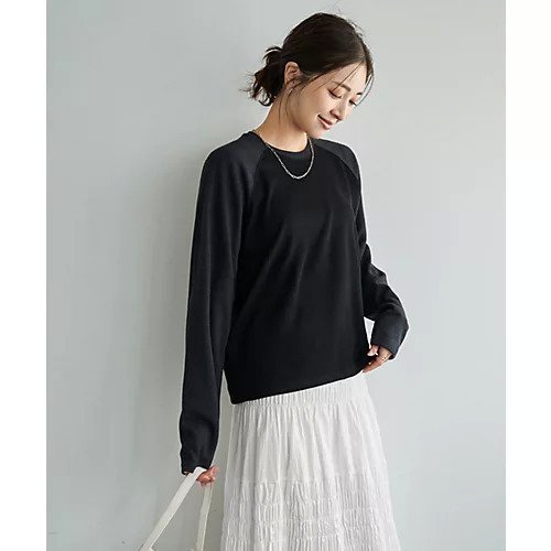 【スタイルデリ/STYLE DELI】の配色ラグランリブ生地プルオーバー インテリア・キッズ・メンズ・レディースファッション・服の通販 founy(ファウニー) 　ファッション　Fashion　レディースファッション　Fashion for Women　トップス・カットソー　Cut & Sew Tops　カジュアルプルオーバー・ニットトップス　Pullovers & Knit Tops / Casual Pullovers　カットソー　Cut and Sewn Top　ストレート　Straight, Straight Cut　スリット　Slit, Slit Detail　なめらか　Smooth, Silky Texture　長袖　Long Sleeve, Full Sleeve　バランス　Balance, Style Balance　ベーシック　Basic, Essential　ラベンダー　Lavender　リラックス　Relax, Relaxed Fit　冬　Winter / This Winter　エレガント 上品　Elegant　チャコール|ID: prp329100004963645 ipo3291000000037243237