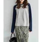 【スタイルデリ/STYLE DELI】の配色ラグランリブ生地プルオーバー ネイビー|ID: prp329100004963645 ipo3291000000037243241