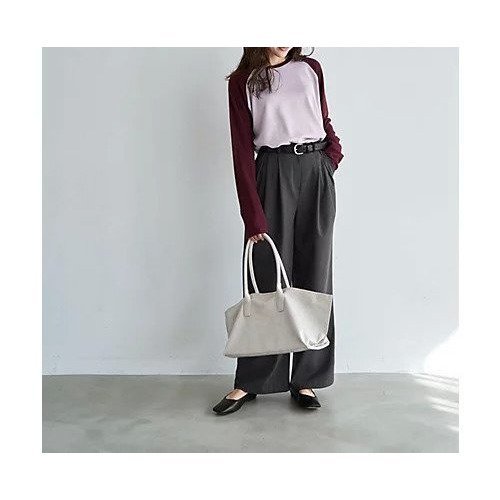 【スタイルデリ/STYLE DELI】の配色ラグランリブ生地プルオーバー 大人の最旬トレンドファッション＆コーディネート founy(ファウニー) 　ファッション　Fashion　レディースファッション　Fashion for Women　トップス・カットソー　Cut & Sew Tops　カジュアルプルオーバー・ニットトップス　Pullovers & Knit Tops / Casual Pullovers　カットソー　Cut and Sewn Top　ストレート　Straight, Straight Cut　スリット　Slit, Slit Detail　なめらか　Smooth, Silky Texture　長袖　Long Sleeve, Full Sleeve　バランス　Balance, Style Balance　ベーシック　Basic, Essential　ラベンダー　Lavender　リラックス　Relax, Relaxed Fit　冬　Winter / This Winter　エレガント 上品　Elegant　other-2|ID: prp329100004963645 ipo3291000000037243242