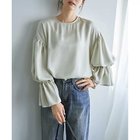 【スタイルデリ/STYLE DELI】のシボ生地ブラウジングスリーブブラウス ブライトセージ|ID: prp329100004963647 ipo3291000000037243254