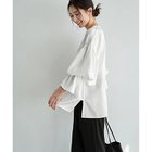 【スタイルデリ/STYLE DELI】のシボ生地ブラウジングスリーブブラウス ホワイト|ID: prp329100004963647 ipo3291000000037243256