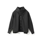 【ミズイロ インド/mizuiro ind】のスカーフカラーシャツ ブラック|ID: prp329100004963658 ipo3291000000037243351