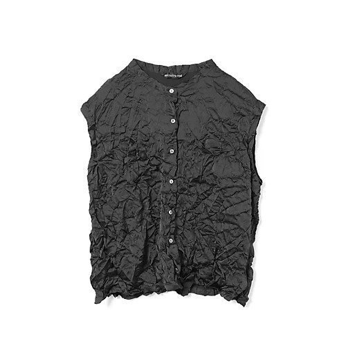 【ミズイロ インド/mizuiro ind】のワッシャーノースリーブシャツ インテリア・キッズ・メンズ・レディースファッション・服の通販 founy(ファウニー) https://founy.com/ ファッション Fashion レディースファッション Fashion for Women トップス・カットソー Cut & Sew Tops キャミソール&ノースリーブ Camisoles & Sleeveless Tops シャツ・ブラウス・オフィスカジュアル Elegant Blouses & Button-Ups コンパクト Compact, Small Size サテン Satin, Glossy Fabric ノースリーブ Sleeveless, No-Sleeve ワッシャー Washer, Crinkled Finish エレガント 上品 Elegant 夏 Summer |ID: prp329100004963667 ipo3291000000037243430