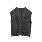 【ミズイロ インド/mizuiro ind】のワッシャーノースリーブシャツ ブラック|ID: prp329100004963667 ipo3291000000037243432